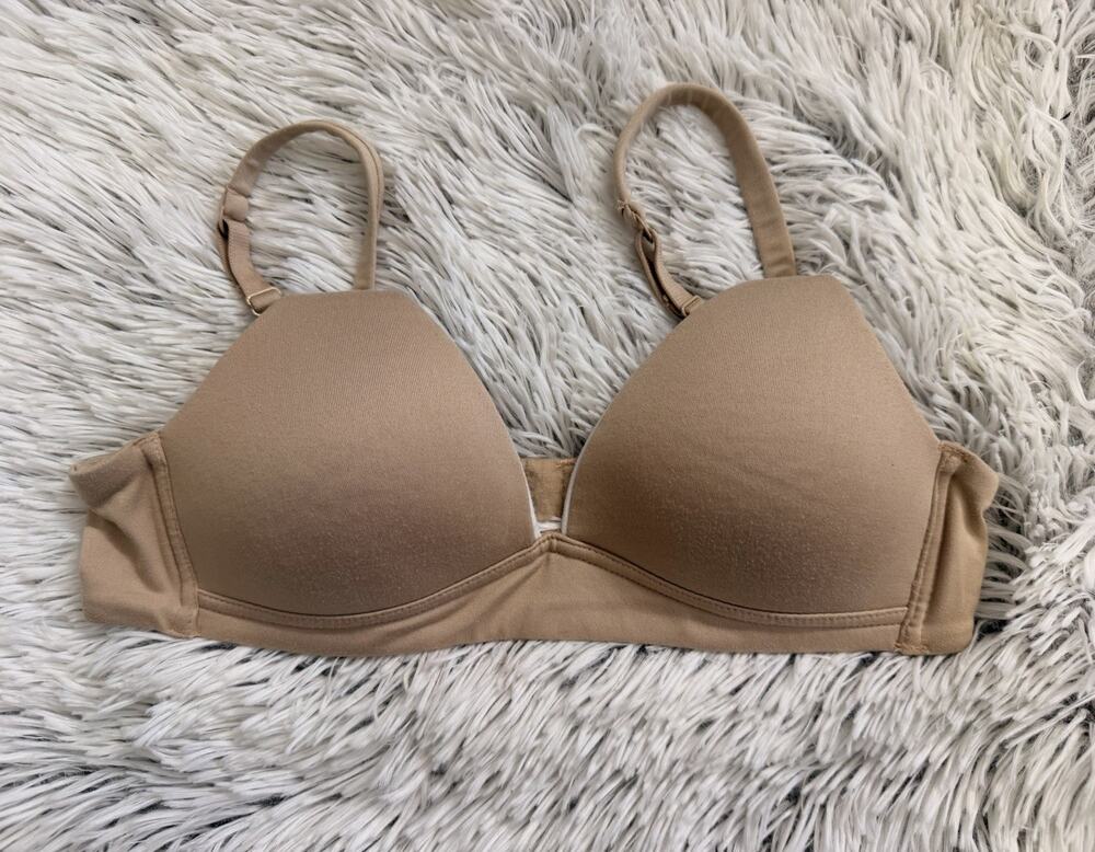 Delta by Maidenform Brown Lightly Padded Bra Adjustable straps wireless Size 34A